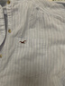 HOLLISTER小海鷗圖案美式經(jīng)典款三?？酆?jiǎn)約百搭襯衫女裝340-6043 藍色條紋 S (165/84A) 曬單實(shí)拍圖