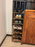 安爾雅楠竹簡(jiǎn)易鞋架門(mén)口多層家用鞋架子宿舍防塵鞋柜置物架 茶色7-30 曬單實(shí)拍圖