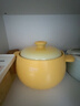 幸甚砂鍋煲家用燃氣灶專(zhuān)用煲湯耐高溫干燒不裂煲仔飯沙鍋砂鍋煲仔飯 【黃色】3-4人用 耐高溫 3.5L 曬單實(shí)拍圖
