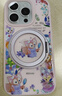 迪士尼（Disney）適用蘋(píng)果17promax手機殼液態(tài)硅膠iphone16磁吸轉支架15pm玲娜貝兒旋轉指環(huán)扣可愛(ài)卡通防摔保護套 粉色支架【真液態(tài)灰粉】玲娜貝兒-ZYT157G孔位 iPhone16 曬單實(shí)拍圖