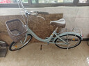 鳳凰自行車(chē)女通勤輕便普通18/20/22寸學(xué)生成人單車(chē)代步車(chē)淑女腳踏 藍色 22英寸 曬單實(shí)拍圖