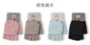 FitonTon手套女可觸屏翻蓋半指手套騎行防風(fēng)防寒手套保暖學(xué)生毛線(xiàn)手套冬季 曬單實(shí)拍圖