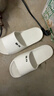 回力拖鞋男女涼拖鞋抑菌防滑浴室內外穿軟彈涼拖鞋HL0397乳白42-43碼 曬單實(shí)拍圖