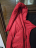 真維斯（Jeanswest）羽絨服女春秋輕薄羽絨服女短款白鴨絨輕便薄款外套女款大紅色2XL 曬單實(shí)拍圖