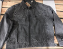 Levi's李維斯25年秋冬新款男士美式復古水洗做舊休閑牛仔夾克外套 墨灰 L 曬單實(shí)拍圖