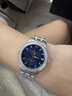 瑞士正品歐米女士手表全自動(dòng)機械表女款防水時(shí)尚鑲鉆女腕表專(zhuān)用 鋼帶本藍 33mm 曬單實(shí)拍圖