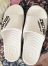 潔麗雅特大碼男士外穿拖鞋夏季戶(hù)外運動(dòng)時(shí)尚防滑耐磨踩屎感涼拖鞋男款 白色 50-51 (標準碼) 曬單實(shí)拍圖