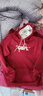 G.duck女童衛衣秋冬2025新款中大童洋氣女孩兒童秋季休閑連帽加絨上衣潮 加絨 酒紅色衛衣【款】 160 曬單實(shí)拍圖