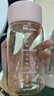 迪樂(lè )貝爾PPSU奶瓶級水杯耐高溫塑料杯迷你小巧口袋杯子牛奶外帶便攜豆漿杯 愛(ài)心杯-粉色380ml 曬單實(shí)拍圖