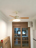 迅澤原木奶油風(fēng)風(fēng)扇燈餐廳吊扇燈具家用一體日式實(shí)木客廳電扇燈2026款 高檔實(shí)木款 42寸標準版 遙控+變頻調風(fēng)（原木色） 曬單實(shí)拍圖