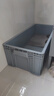 白色膠箱加厚塑料箱大號膠箱工具箱膠膠筐物流箱長(cháng)方形養魚(yú)養魚(yú)框 灰色49號705*300*210MM 曬單實(shí)拍圖