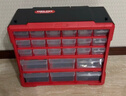 德力西抽屜式零件盒收納盒配件螺絲盒零件柜抽屜式元器件分類(lèi)收納斜口盒 紅色-全新料12格大號抽屜零件箱 曬單實(shí)拍圖