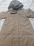 艾萊依時(shí)尚鵝絨服女秋冬中長(cháng)款戶(hù)外復古連帽工裝保暖外套 胡桃褐S 曬單實(shí)拍圖