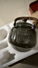 全度耐熱玻璃茶壺木紋把提梁壺蒸煮一體煮茶壺電陶爐煮茶器圍爐煮茶 木紋把提梁壺+康米黑色陶爐 曬單實(shí)拍圖
