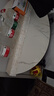 自然元素 折疊餐桌家用折疊桌伸縮圓桌小戶(hù)型吃飯桌子可移動(dòng)便攜大圓桌 雪山白（轉盤(pán)+ 單桌 ）1.6米 曬單實(shí)拍圖