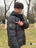 駱駝（CAMEL）小太陽(yáng)自發(fā)熱戶(hù)外羽絨服秋冬新款男女加厚白鴨絨保暖外套面包服 幻影黑，A33CAPN163E5 L 曬單實(shí)拍圖