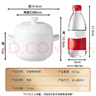 拜杰陶瓷碗燉盅瓦罐湯碗隔水內膽蒸蛋燕窩餐具雙耳雙蓋燉盅中號410ml 曬單實(shí)拍圖