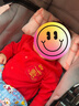 貝瑞加（Babyprints）嬰兒連體衣新年紅色衣服寶寶滿(mǎn)印百天爬服春節過(guò)年哈衣 元寶59 曬單實(shí)拍圖