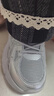 百麗（Belle）童鞋兒童百搭老爹鞋春秋新款男童跑步鞋女童休閑厚底運動(dòng)鞋中大童 灰/銀色 34 腳長(cháng)約20.8-21.4cm 曬單實(shí)拍圖