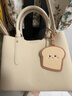 百麗包包女包商場(chǎng)質(zhì)感吐司系列單肩斜挎婚包手提包X7162CX4 米色 F 曬單實(shí)拍圖