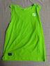 輕功（QINKUNG）導汗大師跑步坎肩背心專(zhuān)業(yè)馬拉松運動(dòng)透氣速干不沾身上衣男女款 【男款】熒光綠 M 曬單實(shí)拍圖