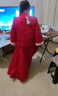 景華年喜慶訂婚禮服新中式女漢服國風(fēng)民族風(fēng)復古刺繡上衣半身裙套裝唐裝 紅色上衣+紅色半身裙 M （建議85-105斤） 曬單實(shí)拍圖