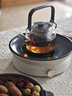 美的（Midea）圍爐煮茶套裝電陶爐煮茶器電烤爐 多功能玻璃茶壺爐遠紅外加熱 室內戶(hù)外露營(yíng)圍爐煮茶爐全套煮茶壺 【新式無(wú)煙圍爐】配烤盤(pán)+茶壺 曬單實(shí)拍圖