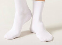 Calzedonia卡澤意襪春夏女士純色休閑翻口堆堆襪中筒短襪DC0093 白色-001(DC0093) 1雙 均碼 36-38 曬單實(shí)拍圖