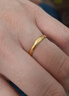 周六福簡(jiǎn)約光圈足金黃金戒指女生日禮物計價(jià)AA012466 活口15號約3.34g 曬單實(shí)拍圖