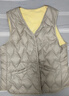 雅鹿羽絨馬甲女輕薄不鉆絨背心內穿保暖貼身女士打底內膽小馬夾冬季 燕麥色 XL 推薦120-135斤 曬單實(shí)拍圖