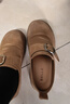 百麗（Belle）堅果拿鐵絨面勃肯鞋女2026春新款商場(chǎng)舒適柔軟復古休閑鞋F3V1DAA6 棕色 39 曬單實(shí)拍圖