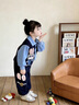 G.duck女童春裝套裝2026新款兒童學(xué)院風(fēng)衛衣女寶寶春秋洋氣兔子警官衣服 藍色 90 尺碼1~2歲【 80-90cm】 曬單實(shí)拍圖