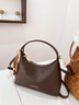 CADUNI KAISER牛皮包包女包小眾百搭手提包輕奢單肩包生日禮物高級感送女友老婆 【咖色】實(shí)用走心 新款時(shí)尚高端洋氣品牌斜挎包 曬單實(shí)拍圖