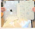 zoyu iPad11保護殼帶筆槽Pro保護套air8平板7透明6適用蘋(píng)果3y折mini7輕薄12.9防彎10旋轉9可愛(ài)13全包5 小貓釣魚(yú) 2026/2025款Air8/7/6【11英寸】 曬單實(shí)拍圖