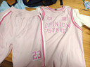 左西女童運動(dòng)套裝夏季兒童吸濕速干夏裝2026新款短袖兩件套 粉色 150 曬單實(shí)拍圖