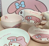滿(mǎn)朝佳（MANCHAOJIA）餐具陶瓷碗筷套裝可愛(ài)碟碗盤(pán)餐具禮盒閨蜜送禮物奶油風(fēng)套裝一人食 曬單實(shí)拍圖