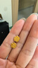 周六福新年禮物  黃金耳飾女款5G足金亮面花朵綻放耳釘 計價(jià) 一對-2.89g 曬單實(shí)拍圖