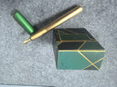 輝柏嘉（Faber-castell）鋼筆禮盒簽字筆學(xué)生送老師畢業(yè)教師節禮物如恩周年禮盒 圣誕元旦新年禮物 鎏金綠金色尖F尖 曬單實(shí)拍圖