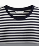 H&M女裝T恤春季圓領(lǐng)時(shí)尚休閑簡(jiǎn)約寬松棉質(zhì)短袖上衣1270848 白色/海軍藍條紋 M 165/96 曬單實(shí)拍圖