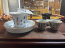 雅玥蘭亭序青花一壺二杯陶瓷功夫茶道茶具小套裝禮物商務禮品套組 蘭亭青花小套裝-蓋碗組(蘭亭序) 曬單實拍圖