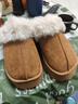 水星家紡棉拖鞋秋冬女男情侶冬季家居棉拖鞋室內保暖棉拖鞋 棕36-37碼 曬單實(shí)拍圖