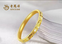 老鳳祥黃金戒指足金碎碎冰指環(huán)女新款純金手飾生日情人節禮物送女友老婆 足金戒指金重約1.1g【經(jīng)典品牌禮盒】 圈口13 曬單實(shí)拍圖