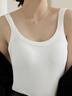 浪莎免穿文胸背心女帶胸墊一體式內搭打底大碼性感百搭高彈透氣小吊帶 曬單實(shí)拍圖