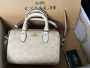 蔻馳（COACH）【品牌直供】女士ROWAN手提單肩斜挎包波士頓包CW329女神節禮物 曬單實(shí)拍圖