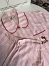 野獸派家居（tbh）三麗鷗Hello Kitty天絲棉家居服套裝軟棉棉四季條紋睡衣 短款   M 曬單實(shí)拍圖