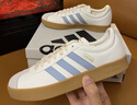 adidas「T頭鞋」VL COURT 2.0復古休閑板鞋德訓鞋阿迪達斯輕運動(dòng)   漢玉白/藍色/金色 (推薦女生買(mǎi)小半碼)   39 曬單實(shí)拍圖
