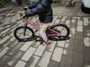 優(yōu)貝（RoyalBaby）兒童自行車(chē)7-12歲鋁合金超輕便青少年學(xué)生單車(chē)Y星人20寸星光粉 曬單實(shí)拍圖