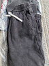 NASA GISS官方潮牌牛仔褲男日系街頭寬松直筒運動(dòng)休閑褲男 黑灰加絨 XL 曬單實(shí)拍圖