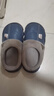 新款秋冬季棉拖鞋男女童踩屎感厚底防滑室內家居冬天加絨保暖棉拖 三角T-藏青-【升級版】 12 34/35內長(cháng)21CM 曬單實(shí)拍圖