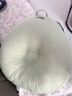 WUERLYUNL嬰兒防吐奶斜坡墊防溢奶嗆奶斜坡枕新生兒躺靠墊喂奶神器枕頭 淺豆綠 純色 曬單實(shí)拍圖